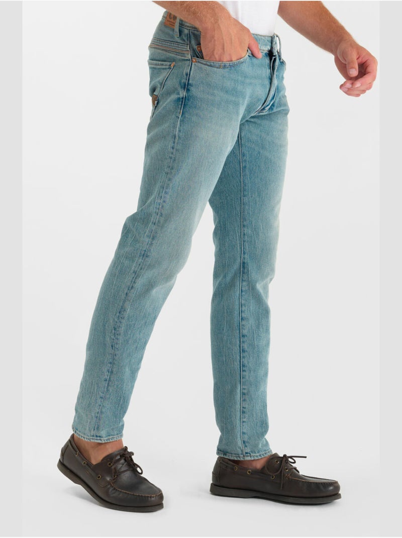 Jeans slim elástica 700/11, largo 34 Azul - Kiabi
