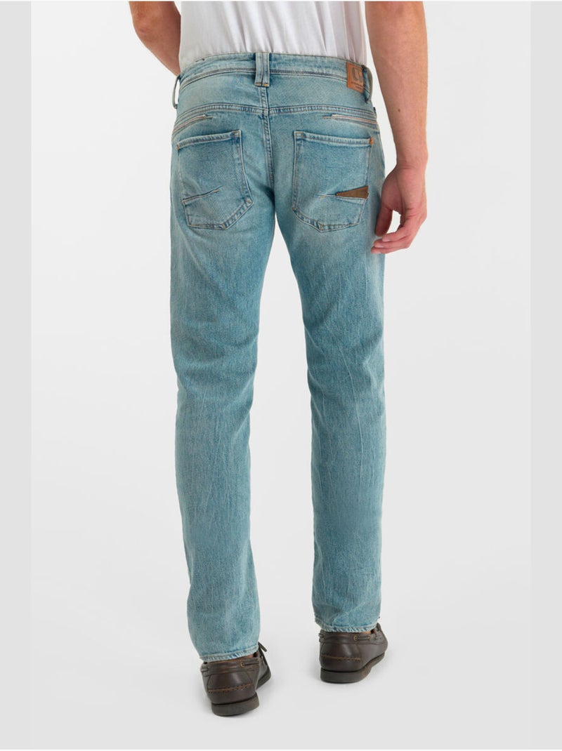 Jeans slim elástica 700/11, largo 34 Azul - Kiabi
