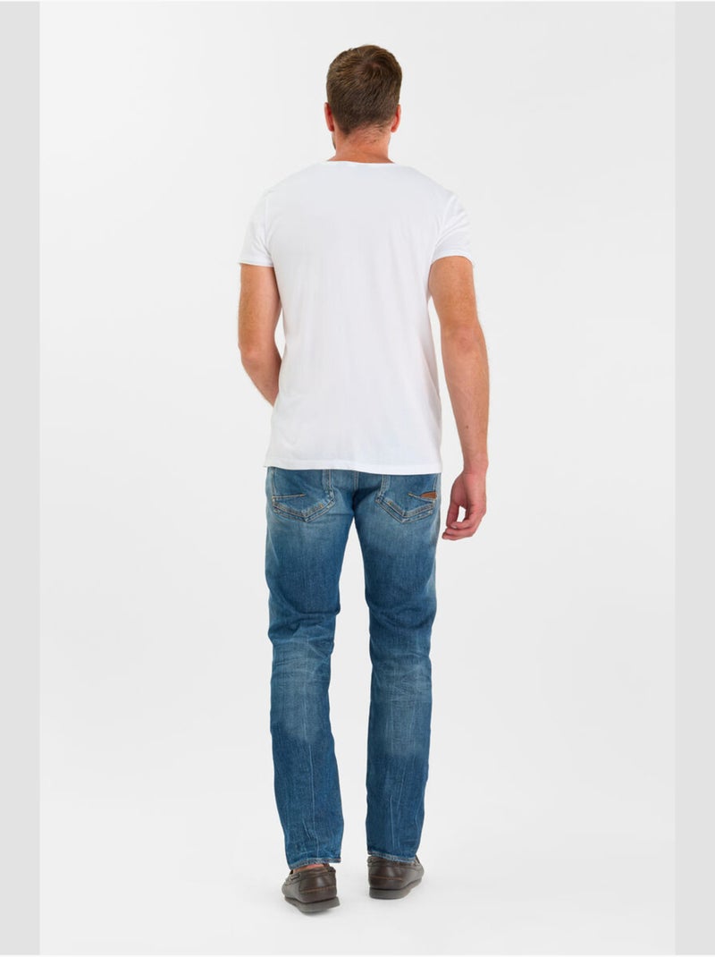 Jeans slim elástica 700/11, largo 34 Azul - Kiabi