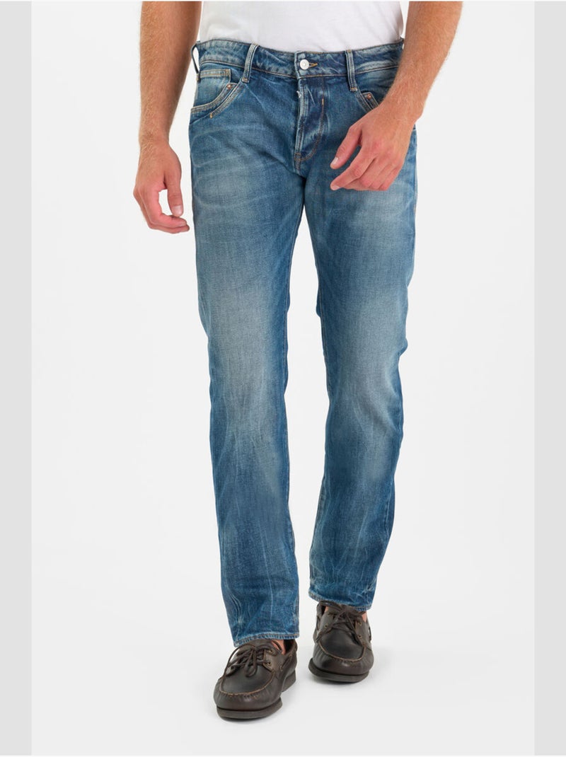 Jeans slim elástica 700/11, largo 34 Azul - Kiabi