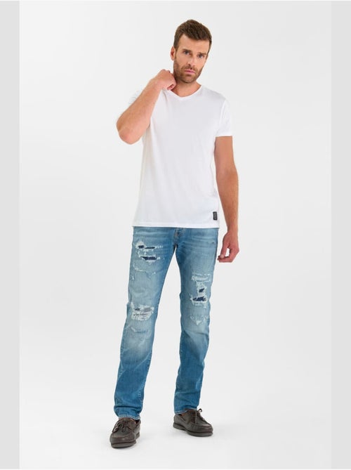 Jeans slim elástica 700/11, largo 34 - Kiabi