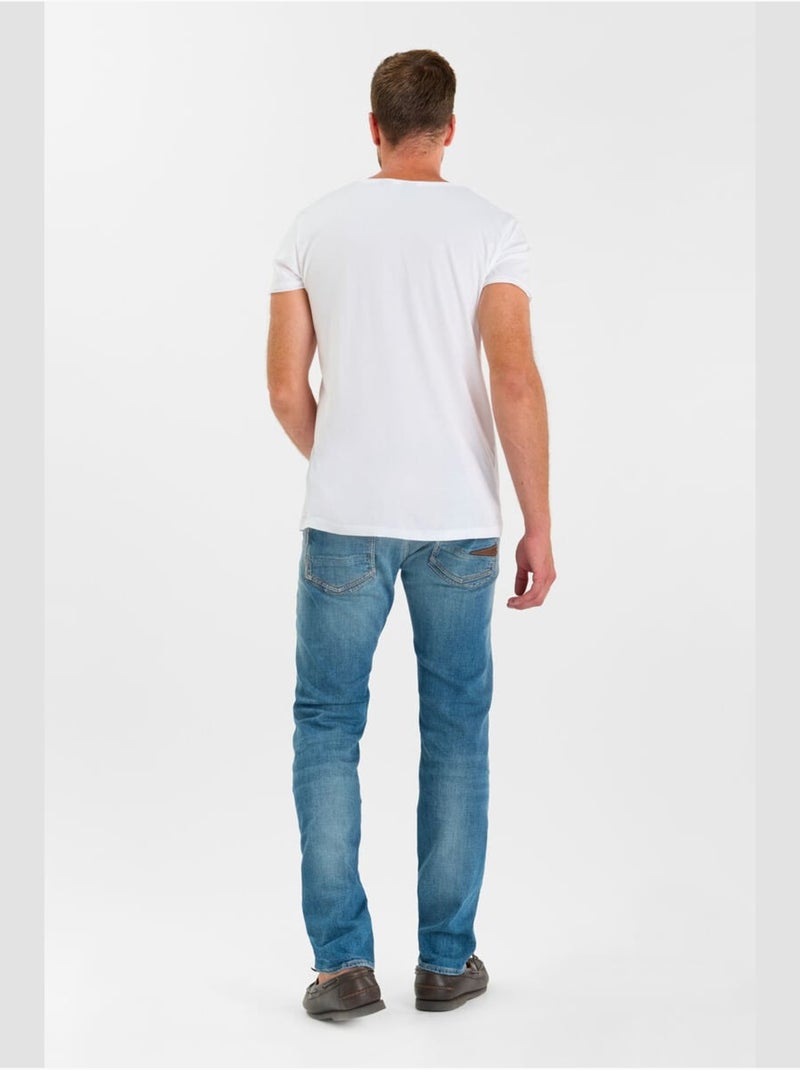 Jeans slim elástica 700/11, largo 34 Azul - Kiabi