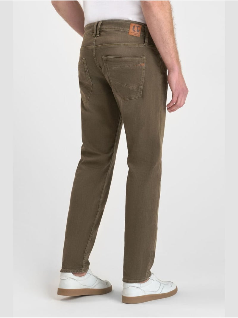 Jeans slim elástica 700/11, largo 34 Caqui - Kiabi