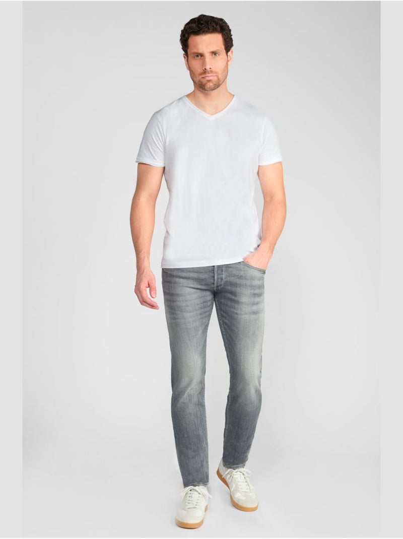 Jeans slim elástica 700/11, largo 34 Gris - Kiabi