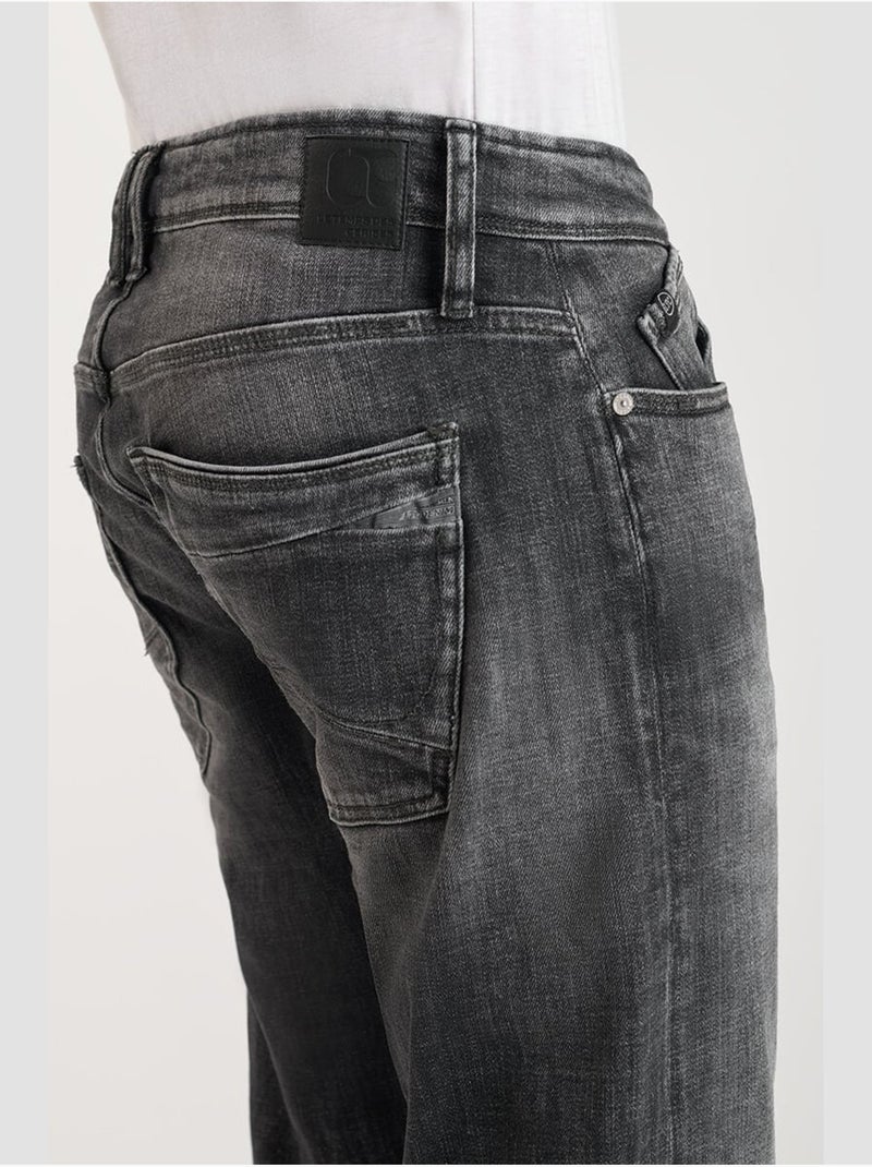Jeans slim elástica 700/11, largo 34 Gris - Kiabi