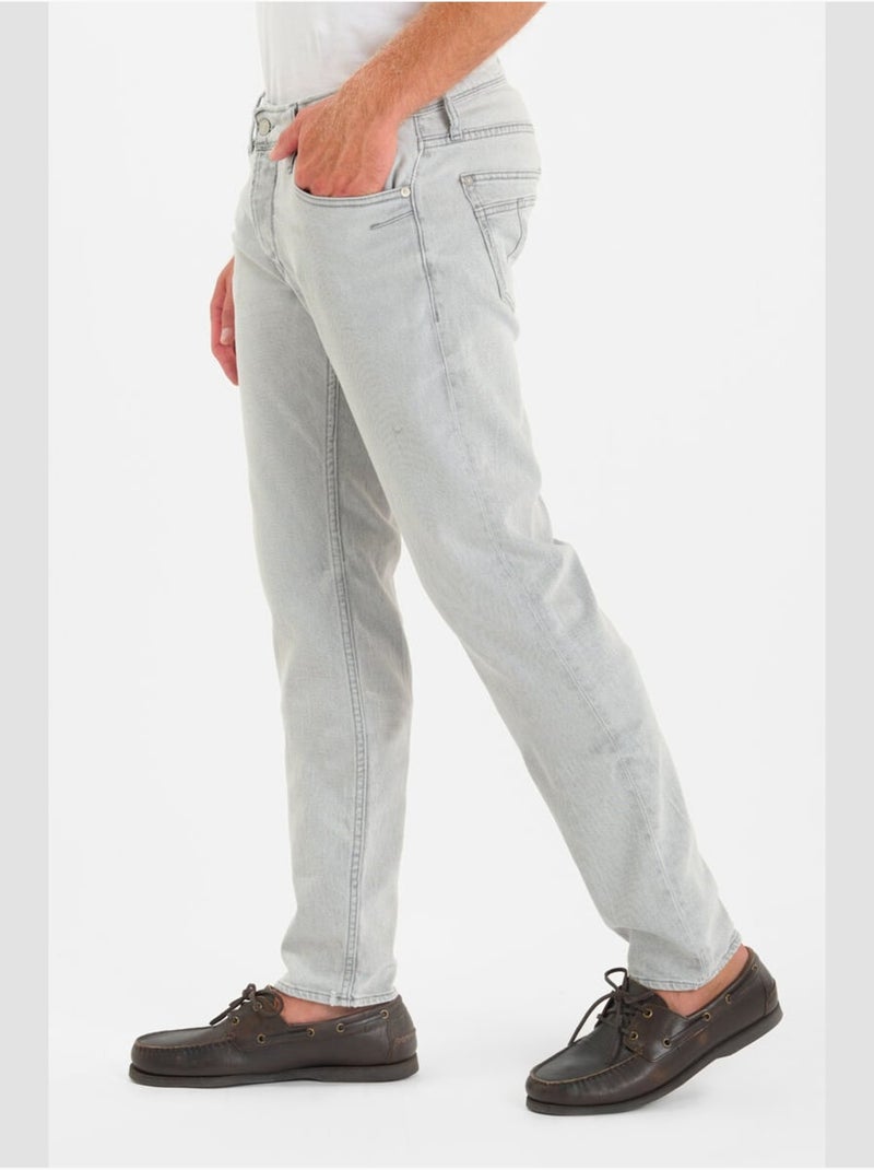 Jeans slim elástica 700/11, largo 34 Gris - Kiabi