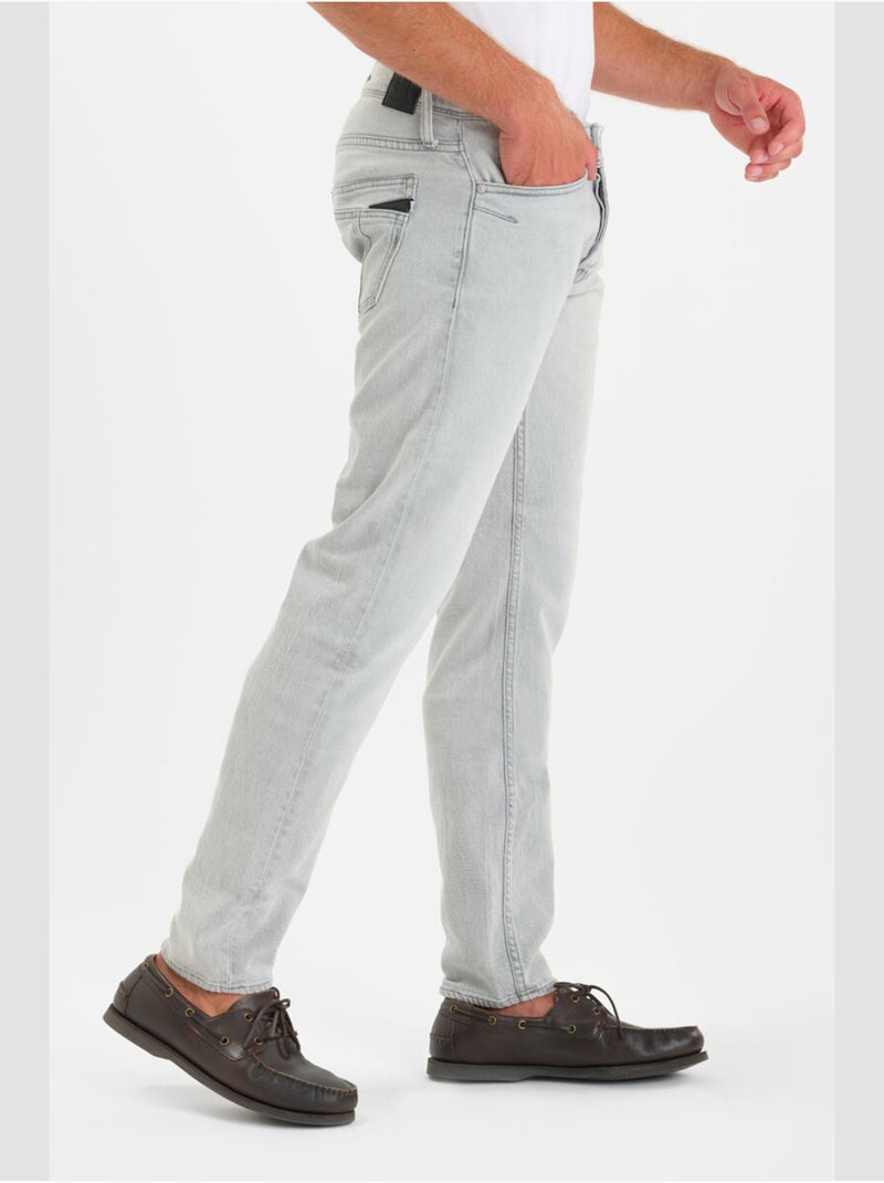 Jeans slim elástica 700/11, largo 34 Gris - Kiabi