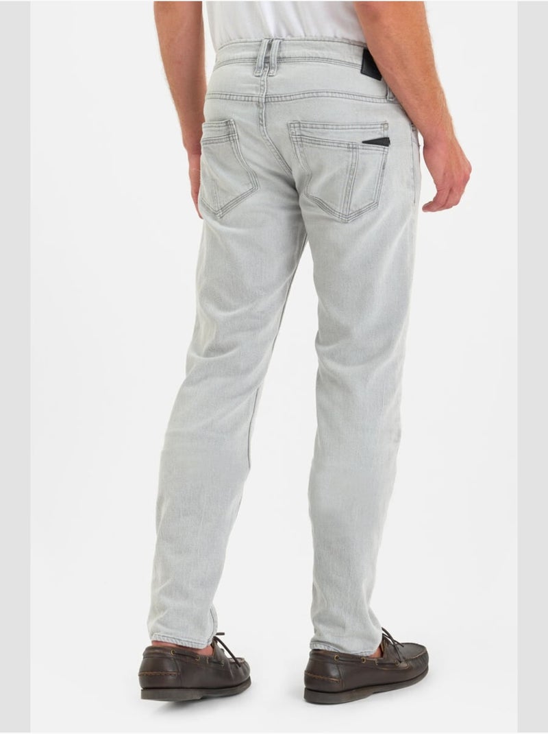 Jeans slim elástica 700/11, largo 34 Gris - Kiabi