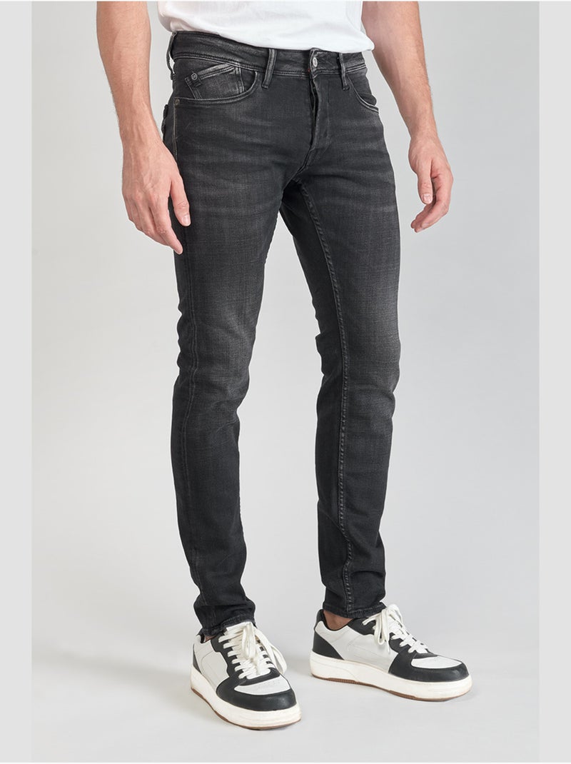 Jeans slim elástica 700/11, largo 34 Negro - Kiabi