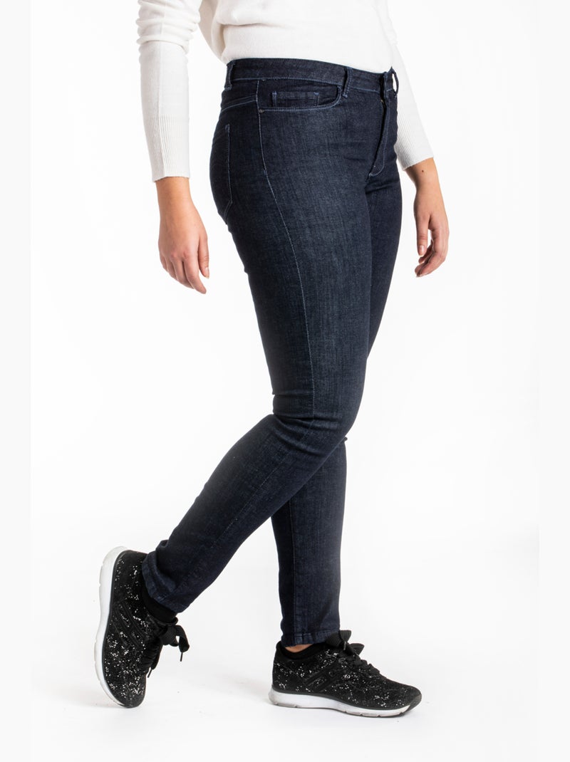 Jeans talle alto pitillo denim OBS6 'OBER' Azul - Kiabi