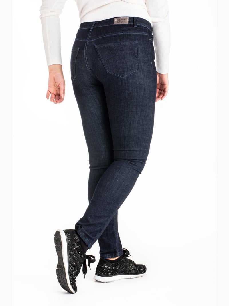 Jeans talle alto pitillo denim OBS6 'OBER' Azul - Kiabi