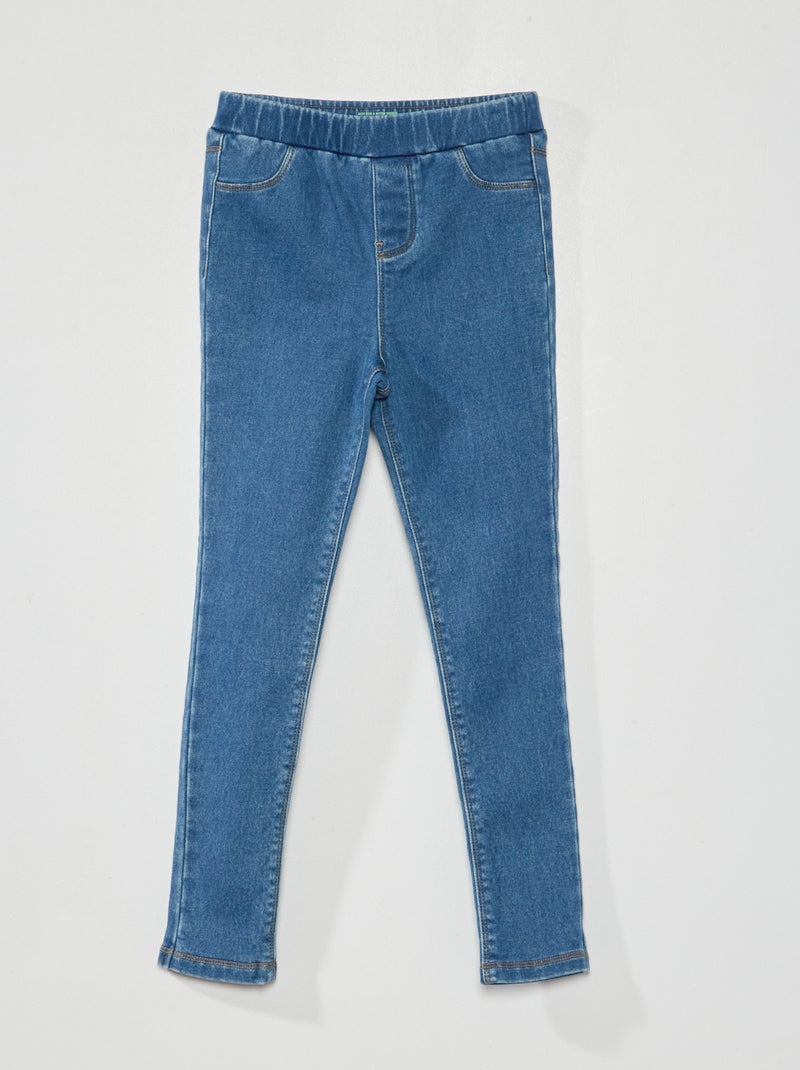 Jegging con cintura elástica AZUL - Kiabi