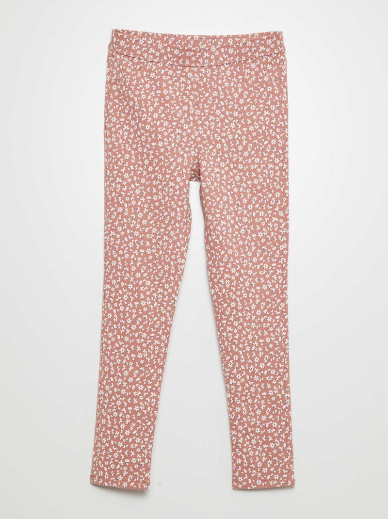 Jegging de punto estampado ROSA - Kiabi