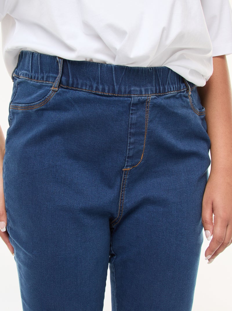 Jegging de talle alta regular elástico AZUL - Kiabi