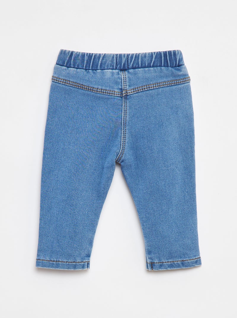 Jegging elástico efecto vaquero Azul - Kiabi