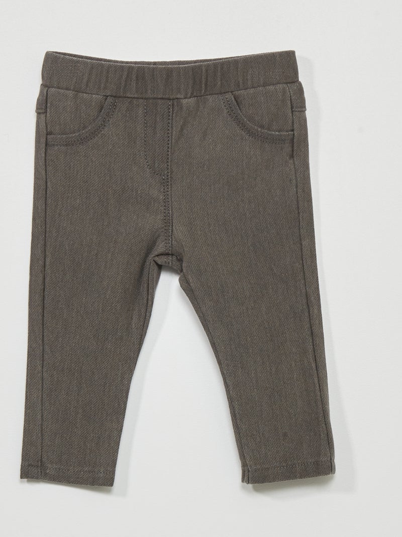 Jegging elástico GRIS - Kiabi