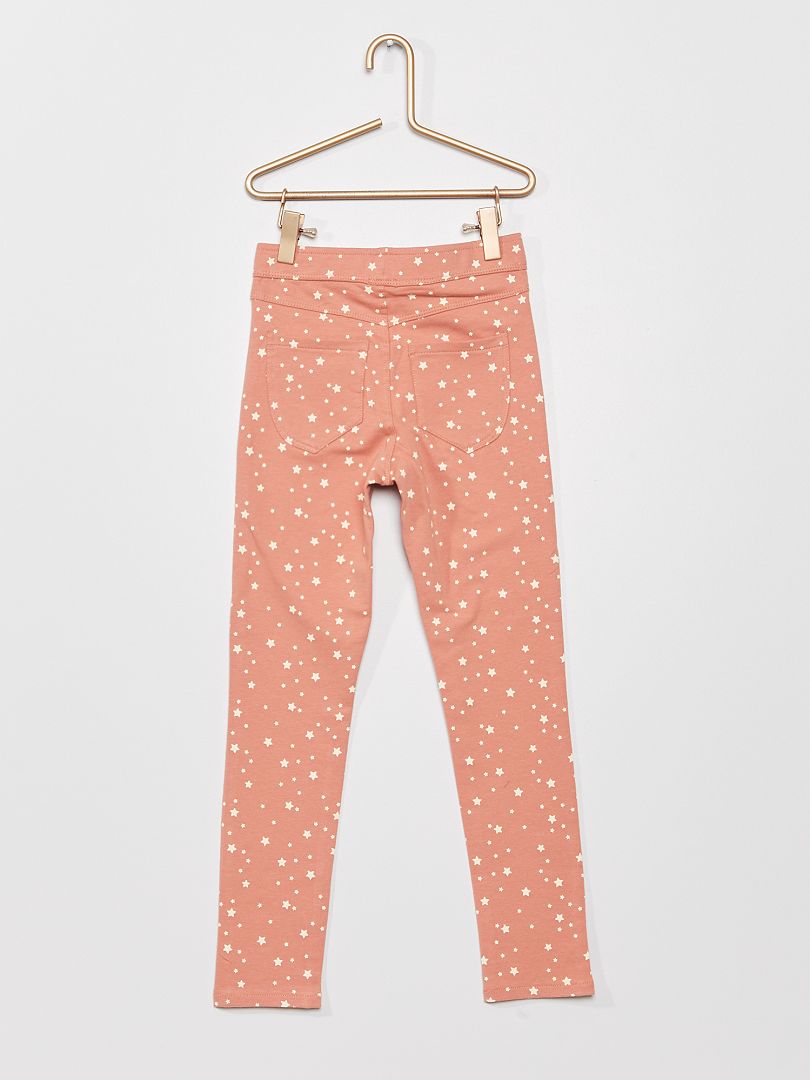 Jegging punto estampado ROSA - Kiabi