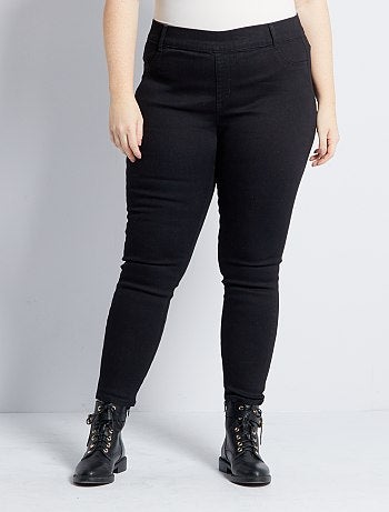 Rebajas Jeggings - treggings de mujer en tallas grandes baratos - Moda -  negro - Kiabi