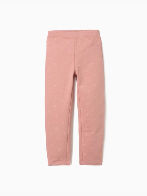 Jeggings pitillo perchados con estampado floral - Kiabi
