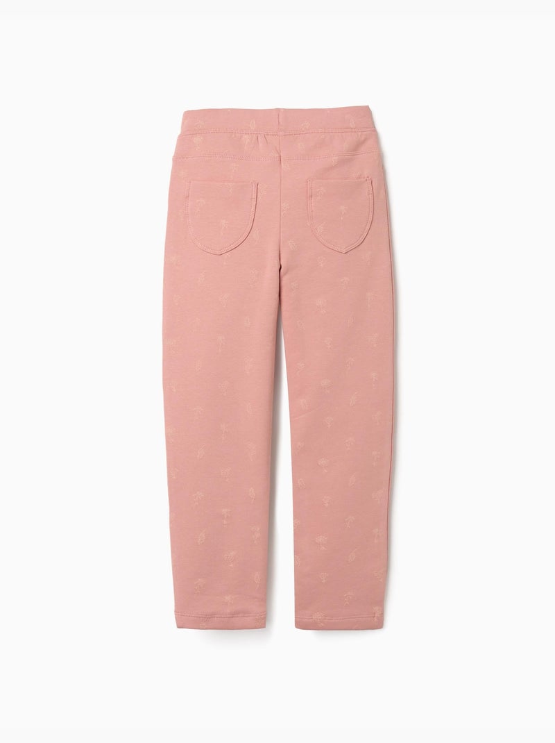 Jeggings pitillo perchados con estampado floral Rosa - Kiabi