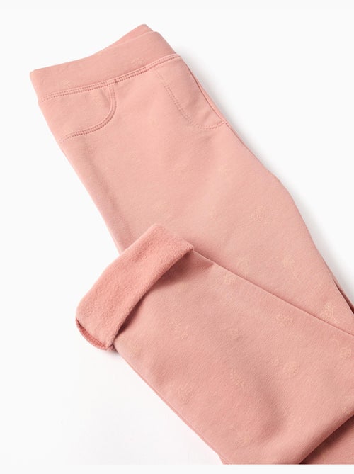 Jeggings pitillo perchados con estampado floral - Kiabi