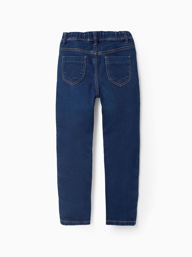 Jeggings vaqueros con cintura ajustable Azul oscuro - Kiabi