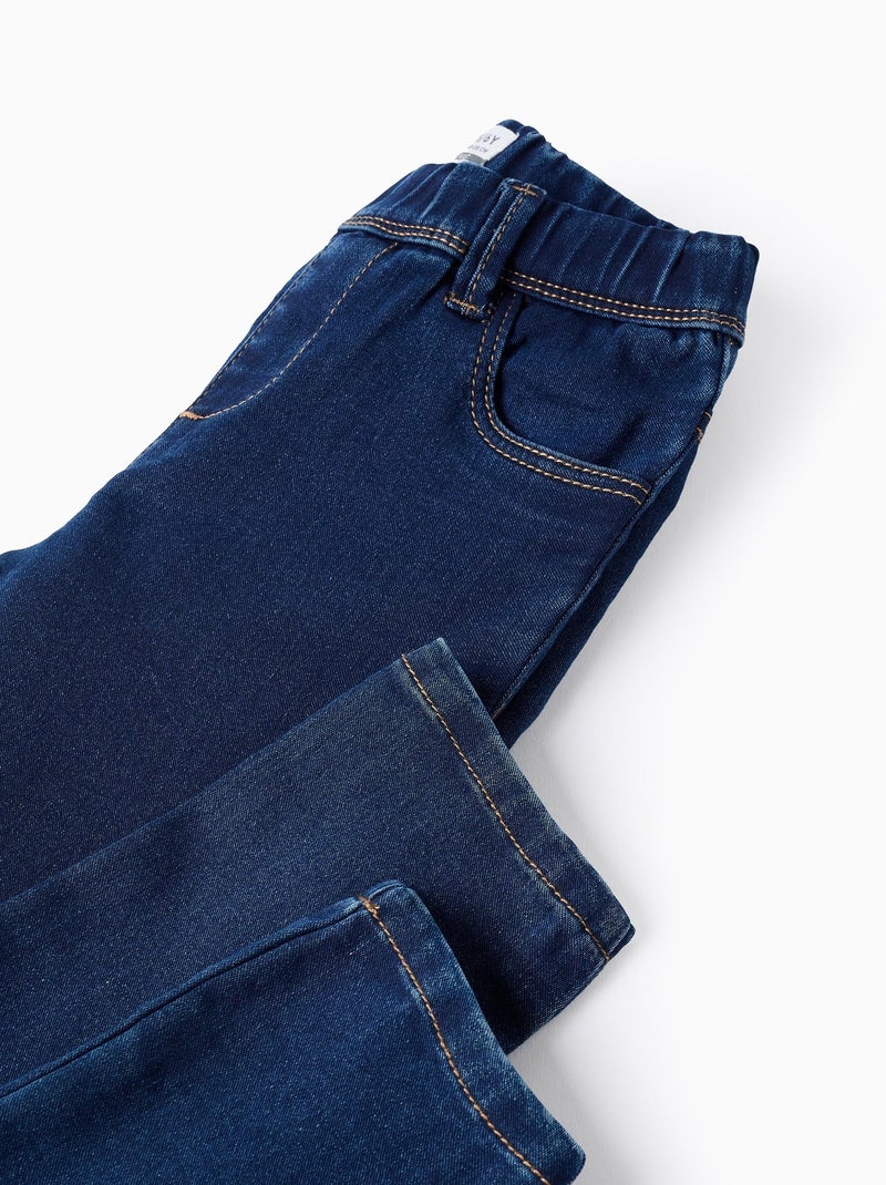 Jeggings vaqueros con cintura ajustable Azul oscuro - Kiabi