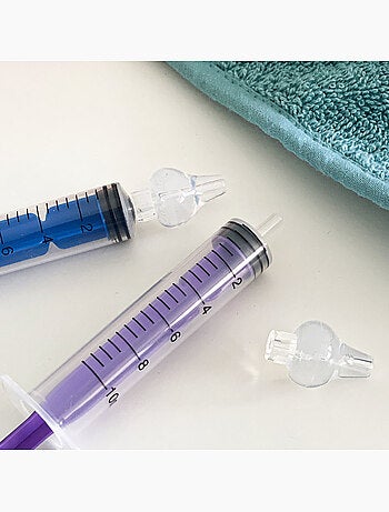 Jeringas reutilizables para lavado nasal de bebé con silicona