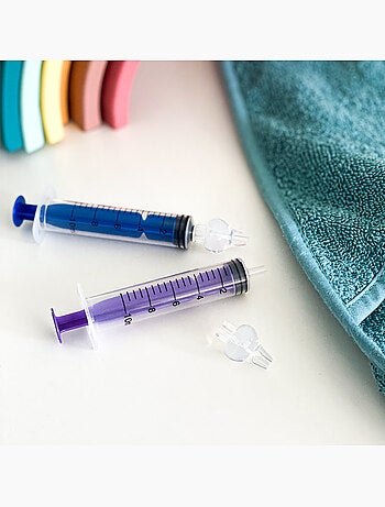 Jeringas reutilizables para lavado nasal de bebé con silicona