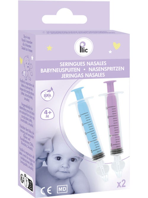 Jeringas reutilizables para lavado nasal de bebé - Kiabi Jeringas reutilizables para lavado nasal de bebé - Kiabi