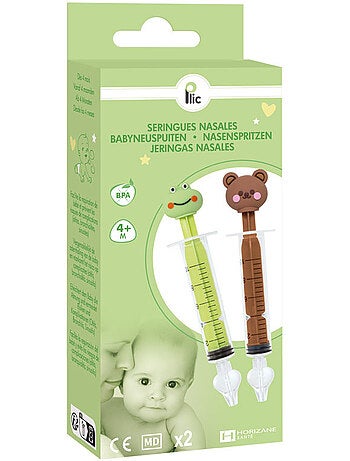 Jeringas reutilizables para lavado nasal de bebé con silicona