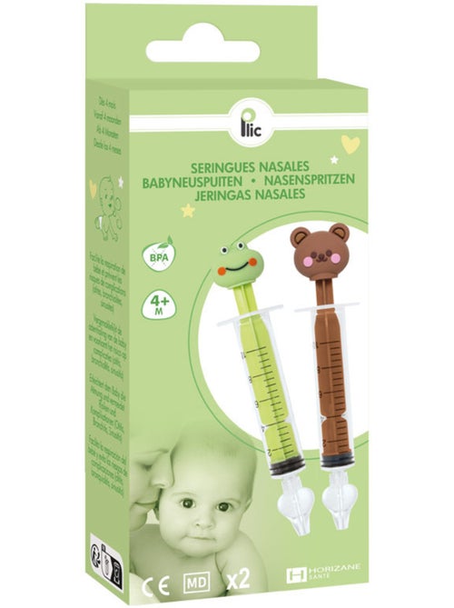 Jeringas reutilizables para lavado nasal de bebé con punta de silicona - Kiabi