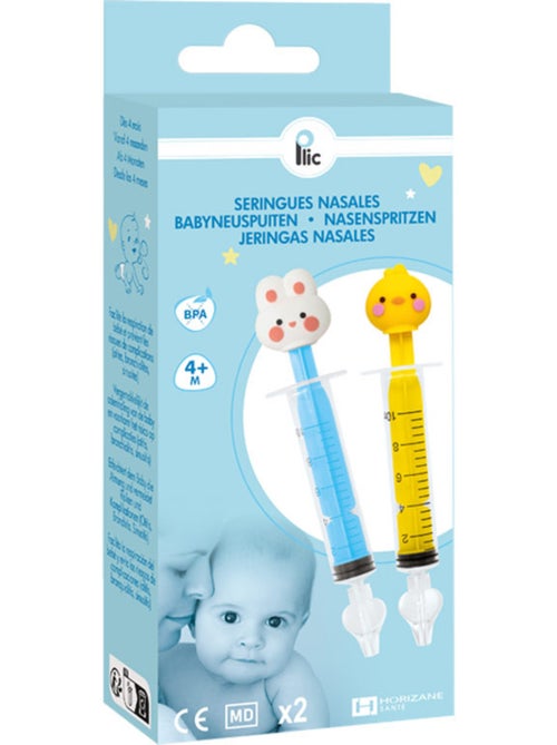 Jeringas reutilizables para lavado nasal de bebé con silicona - Kiabi
