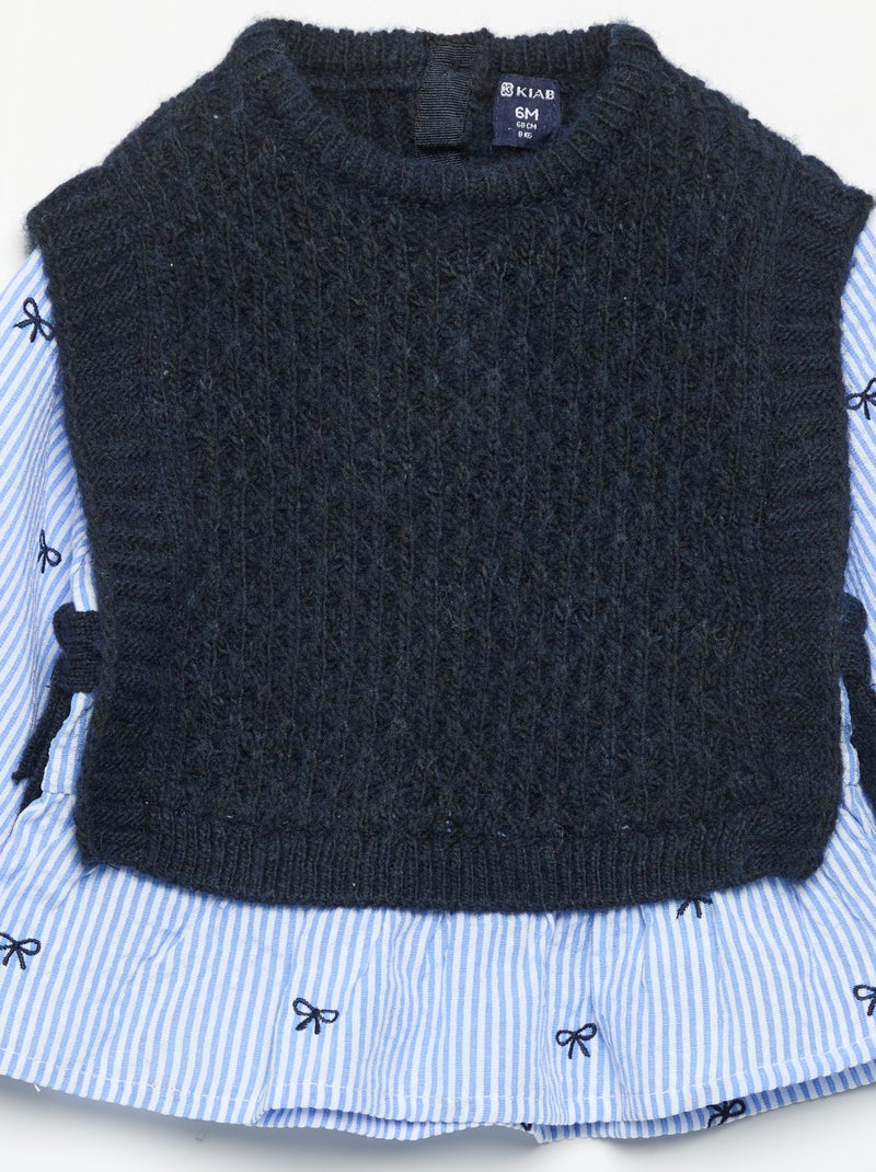 Jersey 2 en 1 Azul - Kiabi
