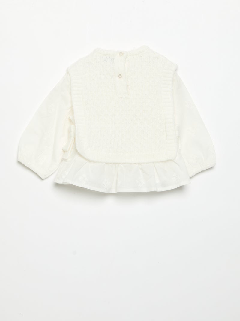 Jersey 2 en 1 Beige - Kiabi