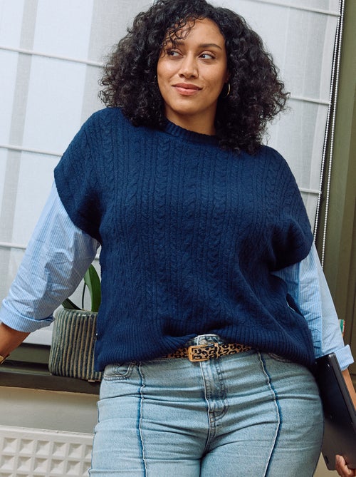 Jersey 2 en 1 con camisa - Kiabi