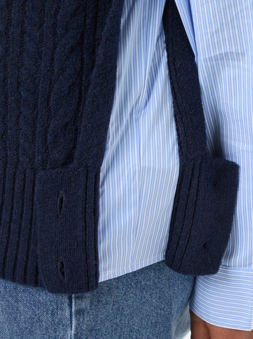 Jersey 2 en 1 con camisa - Kiabi