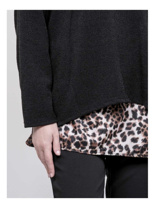 Jersey 2 en 1 con camisa de estampado leopardo KUBILA - Kiabi