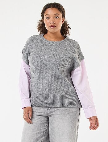 Jersey 2 en 1 con camisa