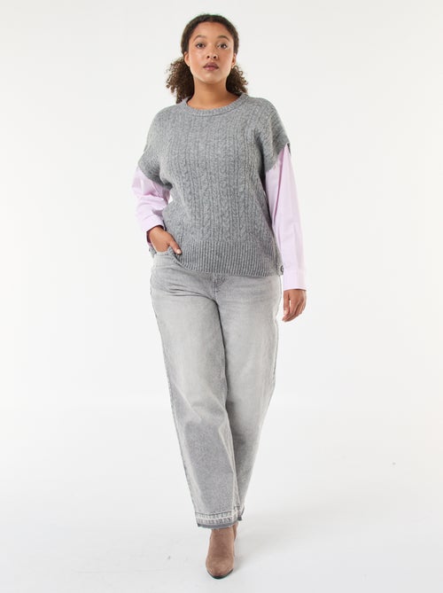 Jersey 2 en 1 con camisa - Kiabi