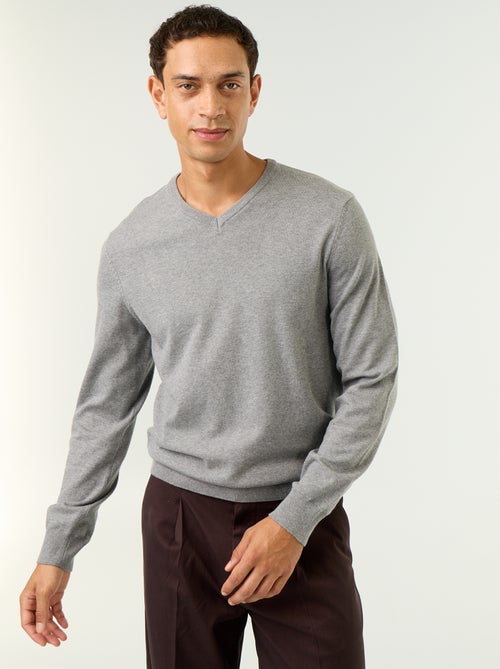 Jersey básico de punto liso - Kiabi Jersey básico de punto liso - Kiabi