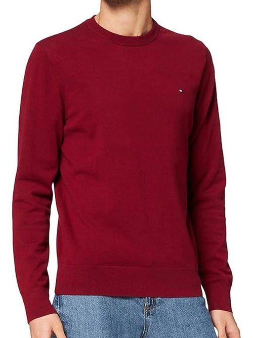 Jersey burdeos para hombre Tommy Hilfiger Pima MW0MW28047 - Kiabi