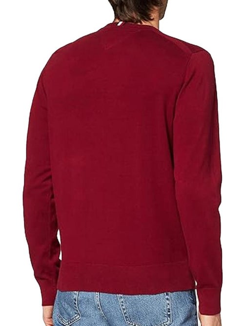 Jersey burdeos para hombre Tommy Hilfiger Pima MW0MW28047 - Kiabi
