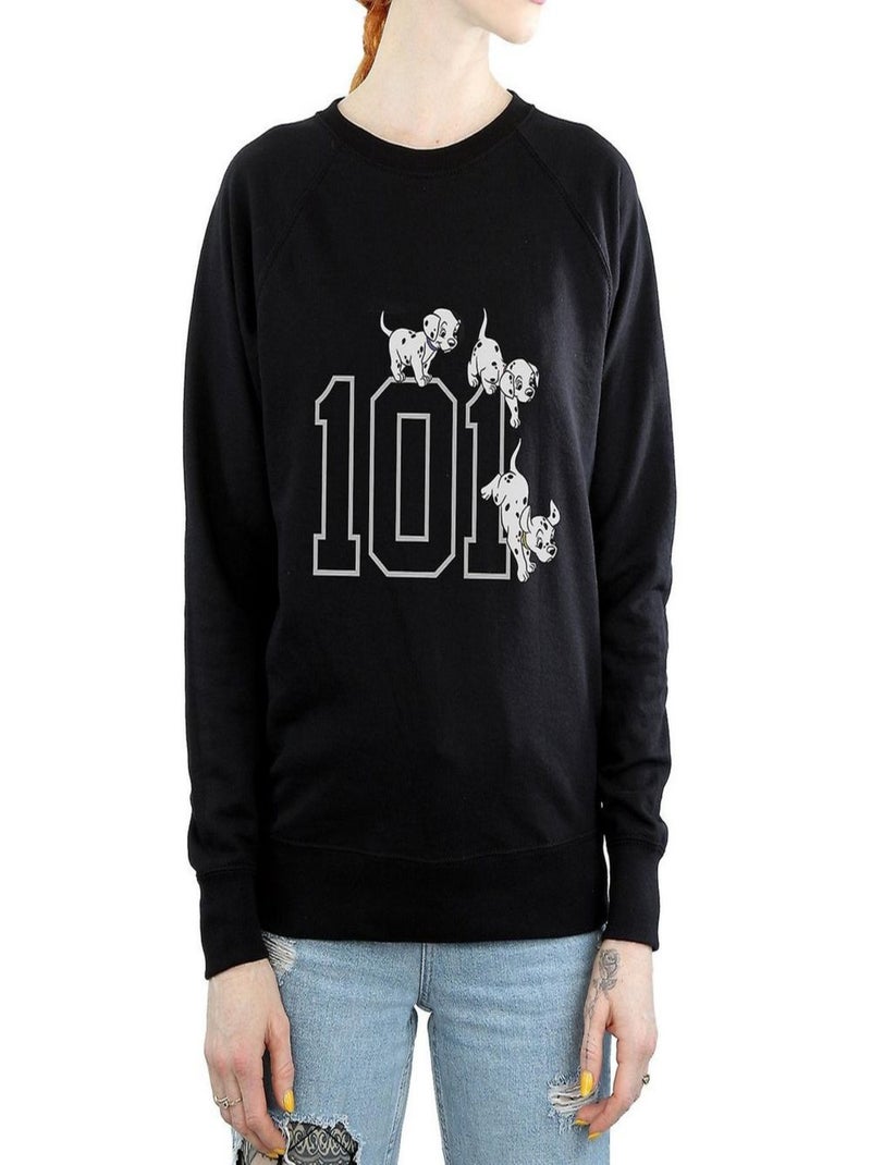 Jersey cachorros de algodón para mujer - 101 dalmatians Negro - Kiabi