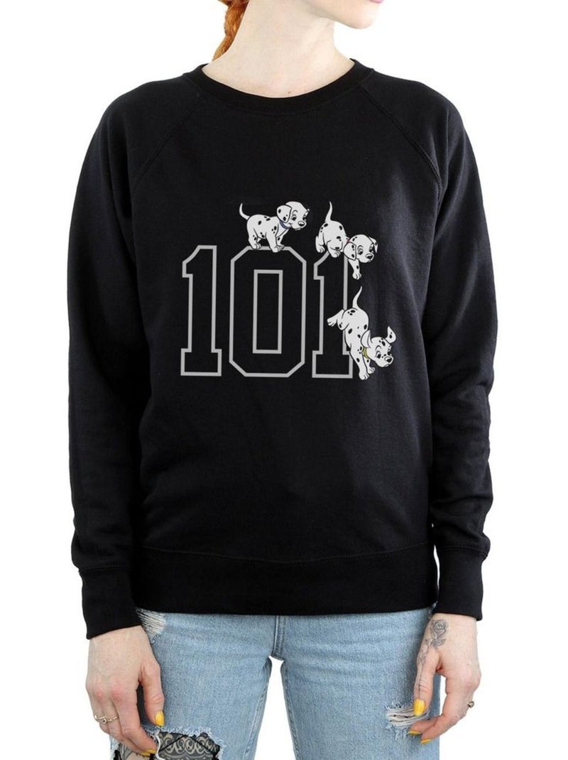 Jersey cachorros de algodón para mujer - 101 dalmatians Negro - Kiabi