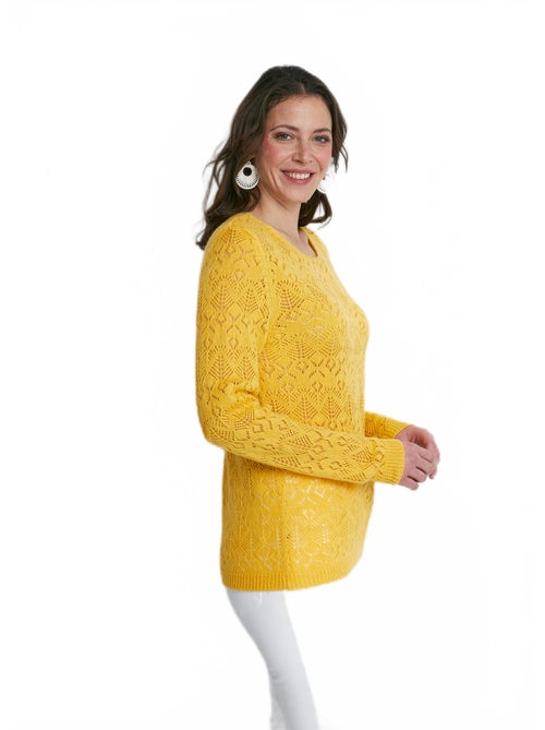 Jersey calado de manga larga - Afibel - Kiabi