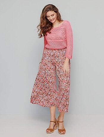 Jersey calado efecto ganchillo - AFIBEL