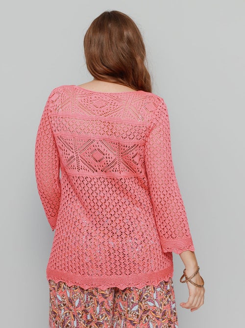 Jersey calado efecto ganchillo - AFIBEL - Kiabi