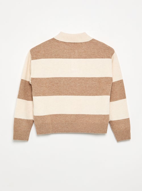 Jersey cálido con cuello polo - Kiabi