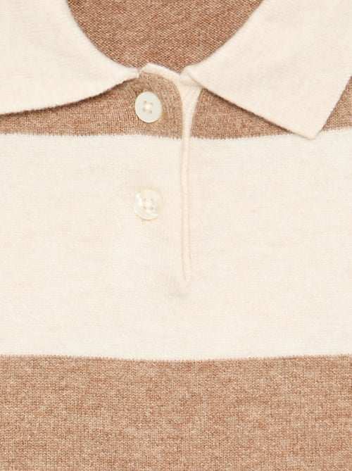 Jersey cálido con cuello polo - Kiabi